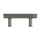 16 TAP BRUSHED SS 2P[4"D]T-TOWER GLYCOL COOLED