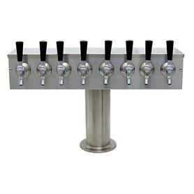 8 TAP BRUSHED SS[4"D]T-TOWER GLYCOL COOLED
