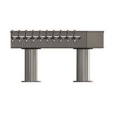 10 TAP BRUSHED SS 2P[4"D]T-TOWER AIR COOLED