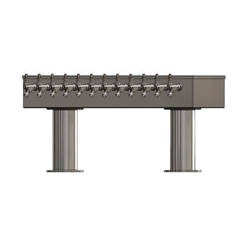 12 TAP BRUSHED SS 2P[4"D]T-TOWER AIR COOLED