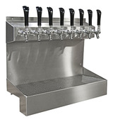 8 TAP BRUSHED SS 24" WALL MT. KRONOS GLYCOL COOLED