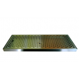 12" x 5-3/8" BRUSHED SS DRIP TRAY-NO DRAIN