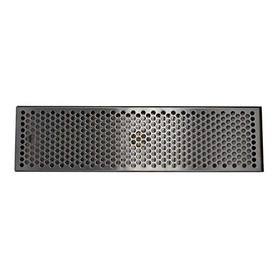 20" x 5-3/8" BRUSHED SS DRIP TRAY WITH DRAIN