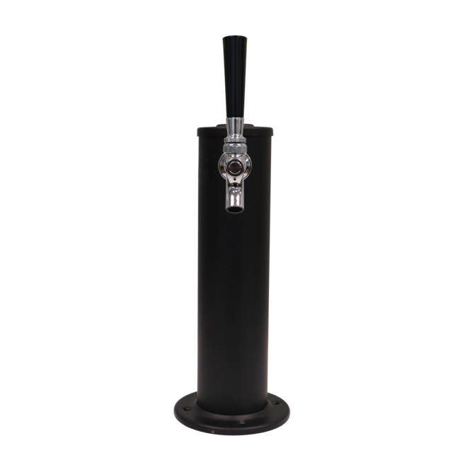 1 TAP 3" DIA. MATTE BLACK COLUMN TOWER AIR COOLED