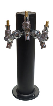 3 TAP MATTE BLACK 3"DIA. COLUMN TOWER AIR COOLED