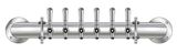 6 TAP POLISHED SS RAIL WALL MT TOWER AIR