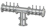 16T BRUSHED SS 6" Dia.(8+8)DBL SERV. EAGLE "T" TOWER CLD