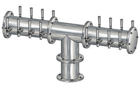 16T BRUSHED SS 6" Dia.(8+8)DBL SERV. EAGLE "T" TOWER CLD