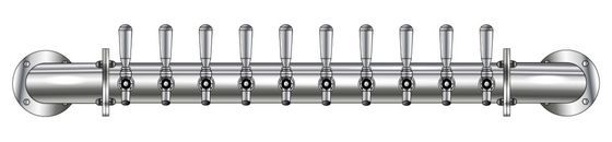 10 TAP POLISHED SS RAIL WALL MT TOWER AIR
