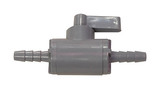 PLASTIC 1/4" x 1/4" BARB SHUTOFF