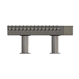14 TAP BRUSHED SS 2P[4"D]T-TOWER GLYCOL COOLED