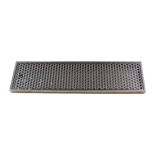 20" x 5-3/8" BRUSHED SS DRIP TRAY-NO DRAIN