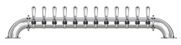 12 TAP POLISHED SS LOW BRIDGE TOWER AIR COOLED