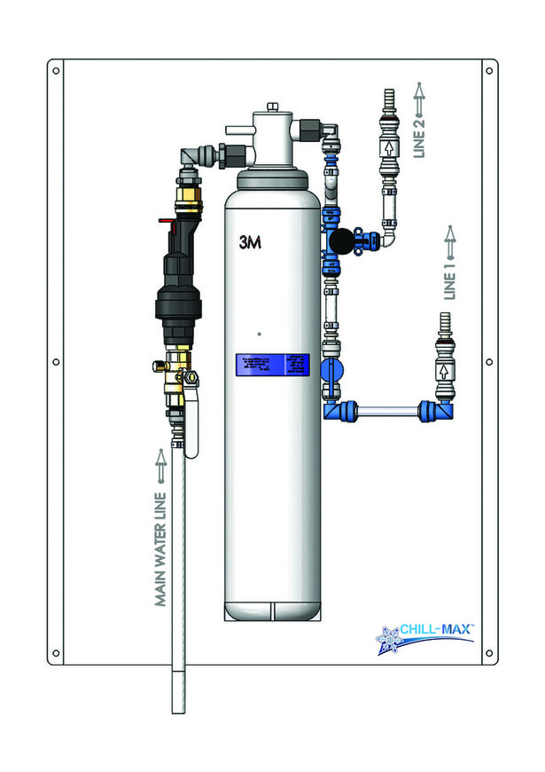 3M HF60 PREMIUM WATER FILTER SYSTEM PANEL