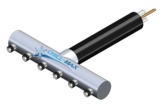 6 TAP(4"OC/4"D)WALL MT-CTR BK X CARTRIDGE-GLYCOL COOLED