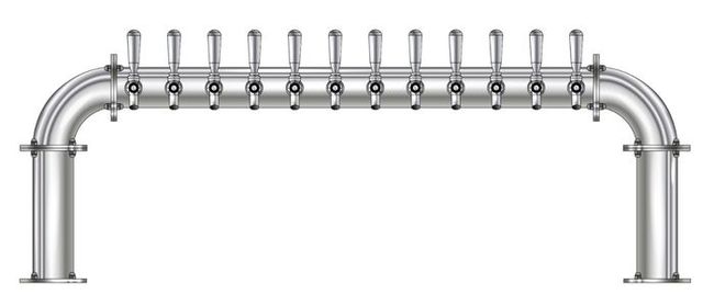 12 TAP 3" DIA. POLISHED SS BRIDGE TOWER AIR COOLED