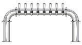 8 TAP 3" DIA. POLISHED SS BRIDGE TOWER GLYCOL COOLED