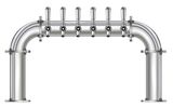 6 TAP 3" DIA. POLISHED SS BRIDGE TOWER GLYCOL COOLED