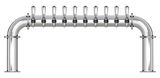 10 TAP 3" DIA. POLISHED SS BRIDGE TOWER AIR COOLED