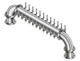 48 TAP POLISH SS 6"Dia(24+24)DBL SERV GOLDEN GATE TOWER CLD