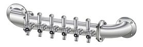 4 TAP POLISHED SS RAIL WM TOWER GLYCOL COOLED
