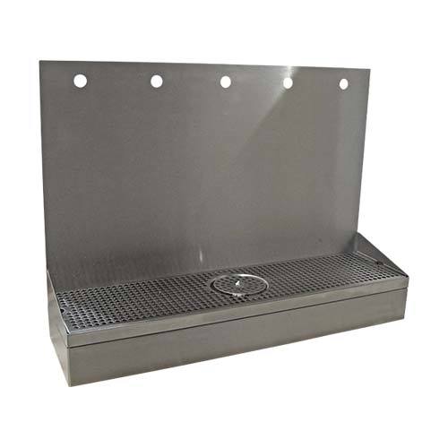 4H(6"OC)24"W BRUSHED SS WALL MT GROWLER STN-22"H