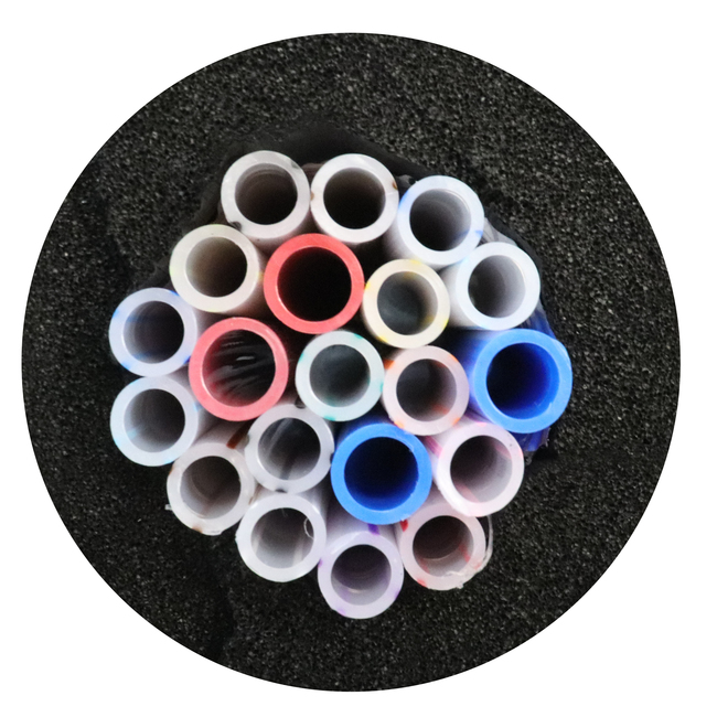 CABLED 16+4 TAPED JACKET 5/16" ID HI GLOSS TUBES