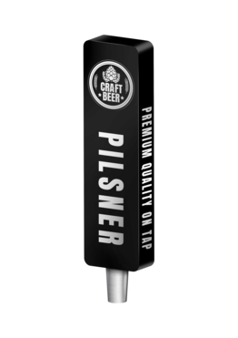 BR-2S 4CP BLK BLOCK (CHR) TAP HANDLE
