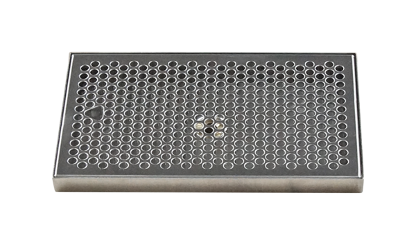 12" x 7" BRUSHED SS DRIP TRAY WITH DRAIN