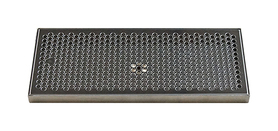 16" x 7" BRUSHED SS DRIP TRAY WITH DRAIN
