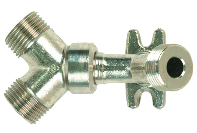 SS 3/8" ANGLED "Y" WALL BRACKET