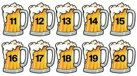BEER MUG LAMINATED LINE # TAG (11-20)