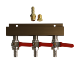 3 WAY GAS DISTRIBUTOR-3/8" BARB INLET