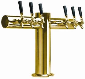 6 TAP PVD-BRASS METRO-T TOWER GLYCOL COOLED