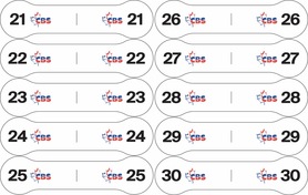CBS ID-A-TUBE with LINE # (21-30)