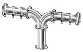6 TAP(4"OC)POLISHED SS ALBATROSS CH-MX CLD