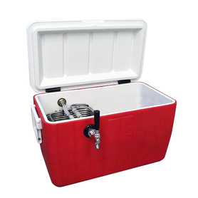 48qt PLASTIC JOCKEY BOX 1 TAP 120' SS COIL with 304SS PARTS