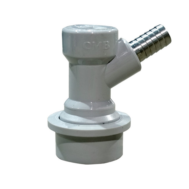 BALL LOCK GAS QUICK DISCONNECT 3/8" BARB FITTING