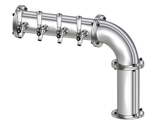 4 TAP(4"OC)POLISHED SS LINX R7 CH-MX CLD