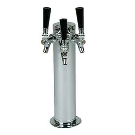3 TAP POLISHED SS 3" DIA. COLUMN TOWER AIR COOLED