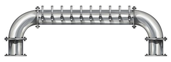 10 TAP BRUSHED SS 6" Dia. GOLDEN GATE "U" TOWER CLD