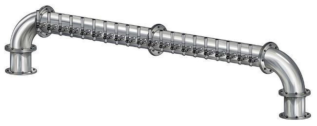 20 TAP BRUSHED SS 6" Dia. GOLDEN GATE "U" TOWER CLD