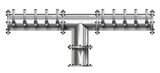 10T POLISHED SS 6" Dia. EAGLE "T" TOWER CLD