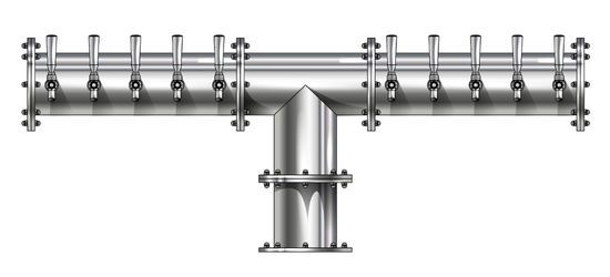 10T POLISHED SS 6" Dia. EAGLE "T" TOWER CLD