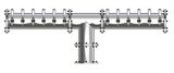 12T POLISHED SS 6" Dia. EAGLE "T" TOWER CLD