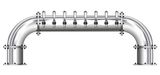8 TAP POLISHED SS 6" Dia. GOLDEN GATE "U" TOWER CLD