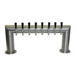 8 TAP BRUSHED SS PASS-THRU TOWER GLYCOL COOLED
