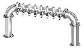 8 TAP 3" DIA. BRUSHED SS BRIDGE TOWER GC - LINE 1 ISO