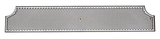 46" x 8"-2 x 6" DIA CUT-OUTS BRUSHED SS DRIP TRAY WITH DRAIN