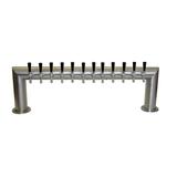 12 TAP BRUSHED SS PASS-THRU TOWER GLYCOL COOLED